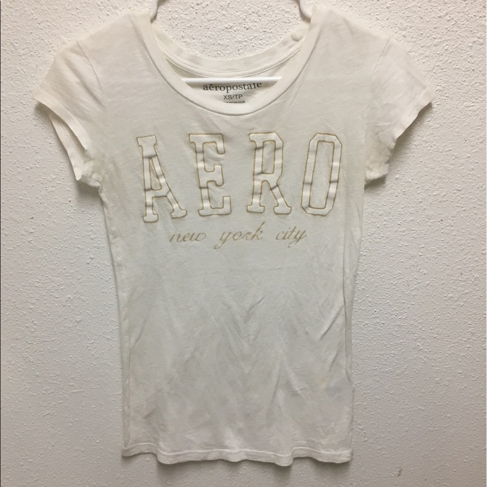 Aeropostale 100% cotton In beige short sleeve